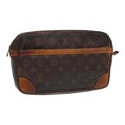 Pre-owned Canvas clutches Louis Vuitton Vintage , Brown , Dames