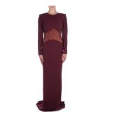 Red Carpet Jurken Bordeaux Elisabetta Franchi , Red , Dames