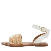 Pre-owned Leather sandals Celine Vintage , Beige , Dames