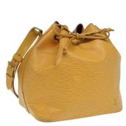 Pre-owned Leather shoulder-bags Louis Vuitton Vintage , Yellow , Dames