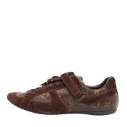 Pre-owned Canvas sneakers Louis Vuitton Vintage , Brown , Dames