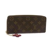 Pre-owned Coated canvas wallets Louis Vuitton Vintage , Brown , Dames