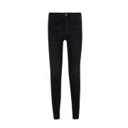 Blauwe Denim Zwarte Jeans Liu Jo , Black , Dames