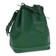 Pre-owned Leather shoulder-bags Louis Vuitton Vintage , Green , Dames