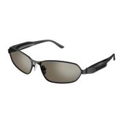 Bb0355S 004 Sunglasses Balenciaga , Gray , Dames