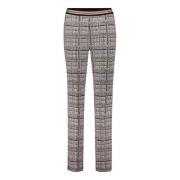 Slim Fit Geruite Broek Betty Barclay , Gray , Dames