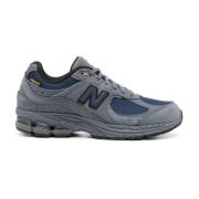 Grijze Sneakers met Suède Afwerking New Balance , Gray , Heren