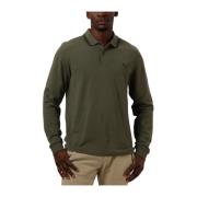 Heren Twin Tipped Lange Mouw Polo Fred Perry , Green , Heren