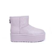 Klassieke Mini Platform Laarzen voor Vrouwen UGG , Purple , Dames