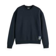 Artwork Sweatshirt Front Back Stijl Scotch & Soda , Black , Heren