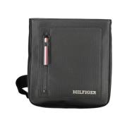 Zwarte schoudertas met verstelbare band Tommy Hilfiger , Black , Heren