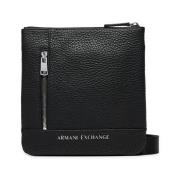 Zwarte Crossbody Schoudertas met Ritszak Armani Exchange , Black , Her...