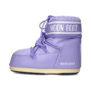 Paarse Nylon Snowboots Avontuur Stijl Moon Boot , Purple , Dames