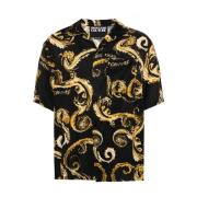 Zwarte Shirt voor Mannen Aw24 Versace Jeans Couture , Multicolor , Her...