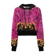 Gouden Sweatshirt voor Vrouwen Aw24 Versace Jeans Couture , Multicolor...