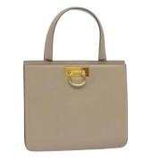 Pre-owned Leather celine-bags Celine Vintage , Beige , Dames