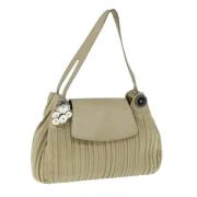 Pre-owned Leather shoulder-bags Bvlgari Vintage , Beige , Dames