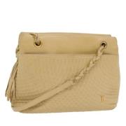 Pre-owned Leather shoulder-bags Bally Pre-owned , Beige , Dames