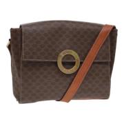 Pre-owned Leather shoulder-bags Celine Vintage , Brown , Dames