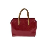 Pre-owned Leather handbags Louis Vuitton Vintage , Red , Dames