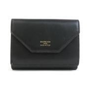 Pre-owned Leather wallets Balenciaga Vintage , Black , Dames