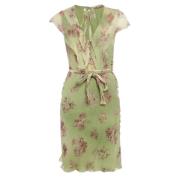 Pre-owned Fabric dresses Valentino Vintage , Green , Dames