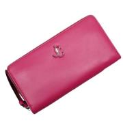 Pre-owned Leather wallets Jimmy Choo Pre-owned , Pink , Dames