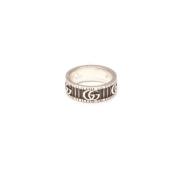 Pre-owned Fabric rings Gucci Vintage , Gray , Dames