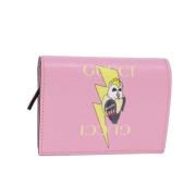 Pre-owned Leather wallets Gucci Vintage , Pink , Dames