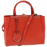 Pre-owned Leather fendi-bags Fendi Vintage , Orange , Dames