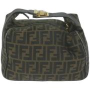 Pre-owned Canvas fendi-bags Fendi Vintage , Brown , Dames