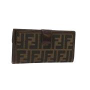 Pre-owned Canvas wallets Fendi Vintage , Black , Dames