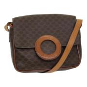 Pre-owned Leather shoulder-bags Celine Vintage , Brown , Dames