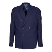 Blauwe Wol Deconstructed Jas Aw24 PS By Paul Smith , Blue , Heren