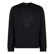 Katoenen crew-neck sweatshirt Karl Lagerfeld , Black , Heren