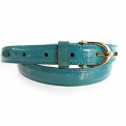 Pre-owned Leather belts Gucci Vintage , Blue , Dames