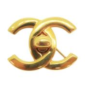 Pre-owned Metal chanel-jewelry Chanel Vintage , Yellow , Dames