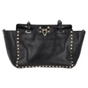 Pre-owned Leather handbags Valentino Vintage , Black , Dames