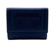 Pre-owned Leather wallets Dolce & Gabbana Pre-owned , Blue , Dames