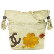 Pre-owned Canvas chanel-bags Chanel Vintage , Beige , Dames