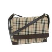 Pre-owned Canvas shoulder-bags Burberry Vintage , Brown , Dames