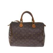 Pre-owned Canvas handbags Louis Vuitton Vintage , Brown , Dames