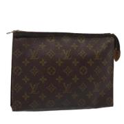 Pre-owned Canvas pouches Louis Vuitton Vintage , Brown , Dames