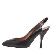 Pre-owned Leather heels Salvatore Ferragamo Pre-owned , Black , Dames