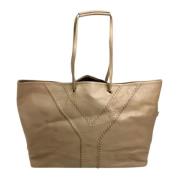 Pre-owned Leather shoulder-bags Yves Saint Laurent Vintage , Beige , D...