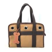 Pre-owned Fabric travel-bags Hermès Vintage , Brown , Dames