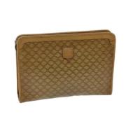 Pre-owned Canvas clutches Celine Vintage , Beige , Dames