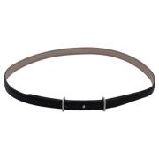 Pre-owned Leather belts Hermès Vintage , Black , Dames