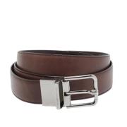 Pre-owned Leather belts Dolce & Gabbana Pre-owned , Brown , Heren