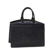 Pre-owned Leather handbags Louis Vuitton Vintage , Black , Dames